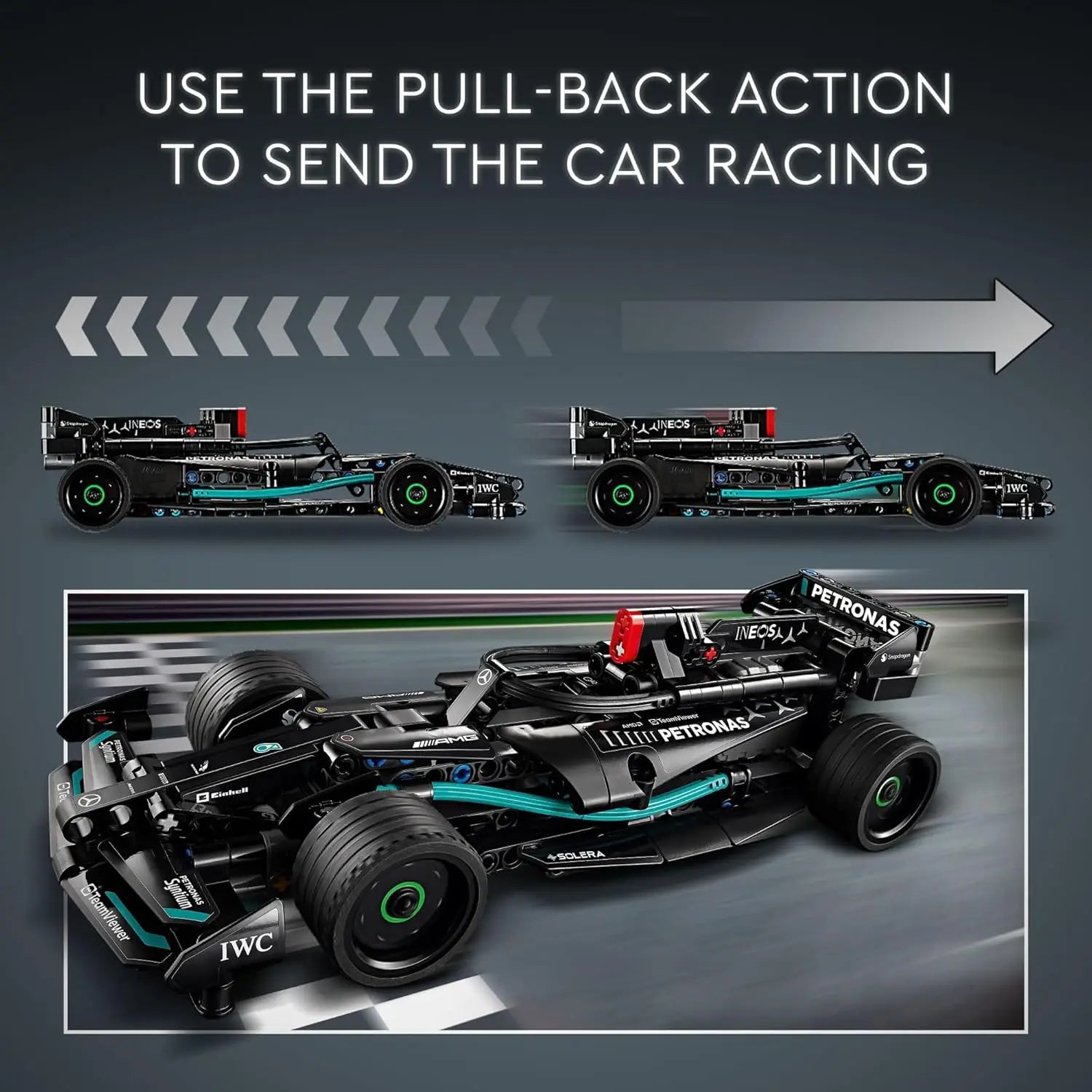 LEGO 42165 Technic Mercedes-AMG F1 W14 E Performance Powered Car Toy, Vehicle Building Set, Mercedes Racing Toy Model