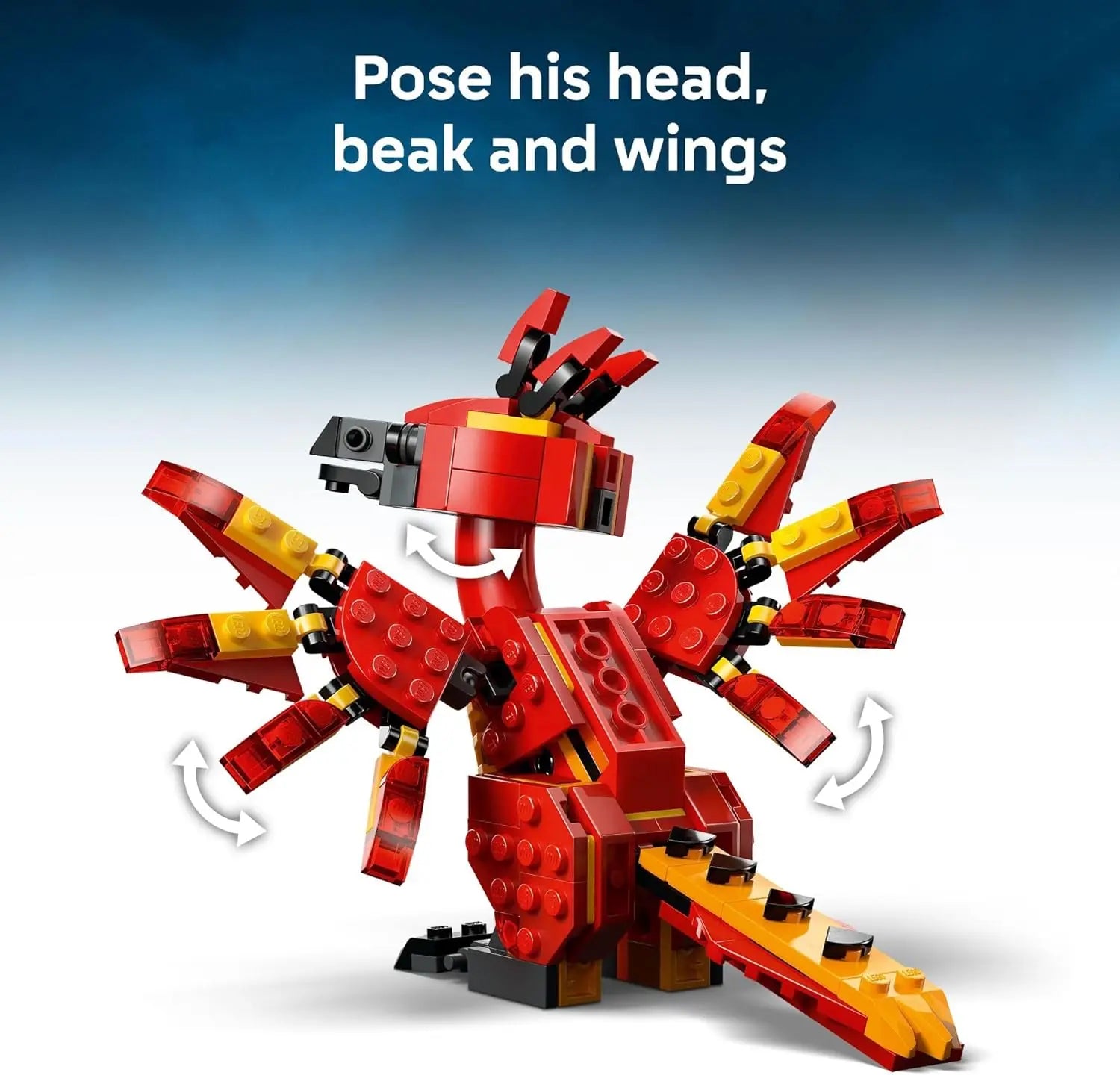 LEGO 76448 Harry Potter Series Fox: Dumbledore's Phoenix Children's Assembled Toy Collection Ornament Gift