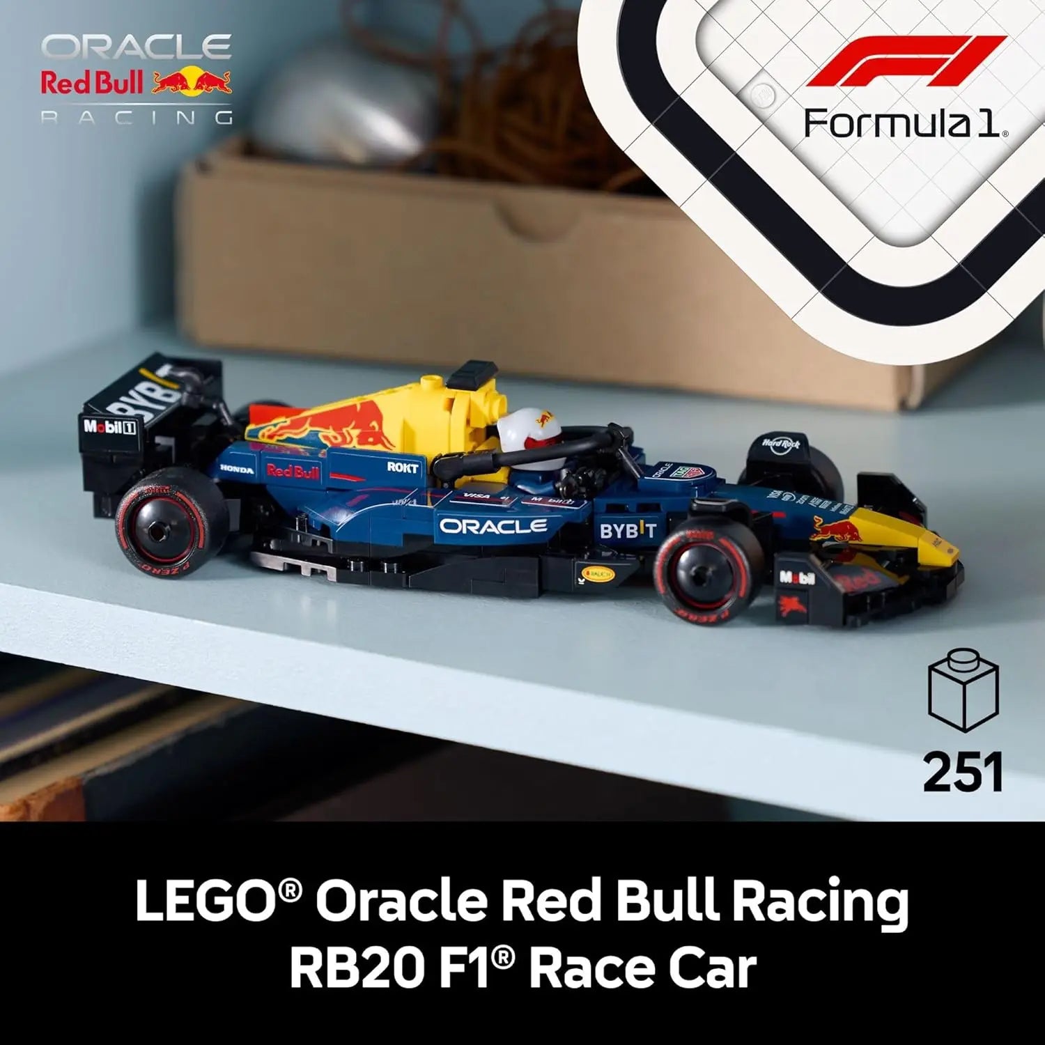 Lego 77243 Champions Oracle Red Bull Racing RB20 F1 Race Car Speed Series Puzzle Building Blocks Children's Gift
