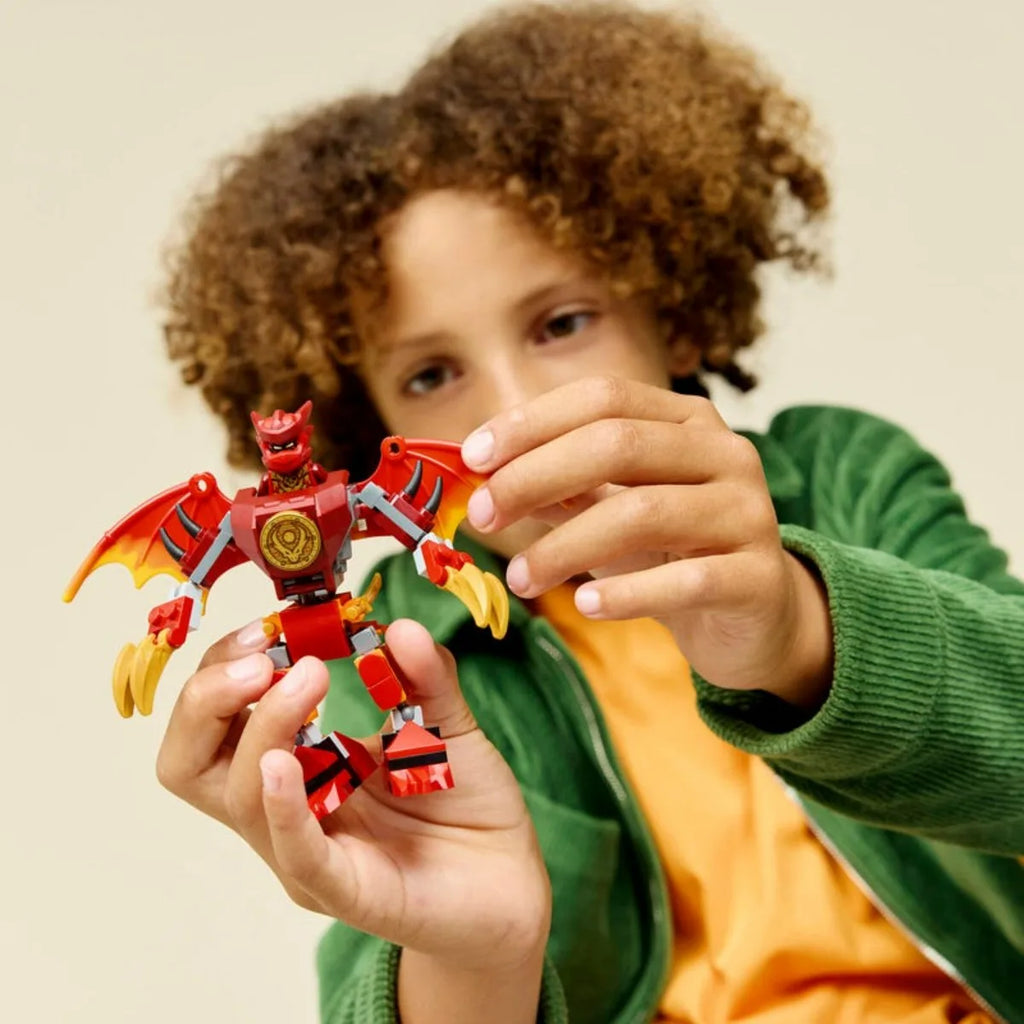 LEGO® NINJAGO Kai’s Dragon Mech Battle Pack 71851 Building Blocks Toy for Boys and Girls Ages 6 and Up 85Pieces Birthday Gift