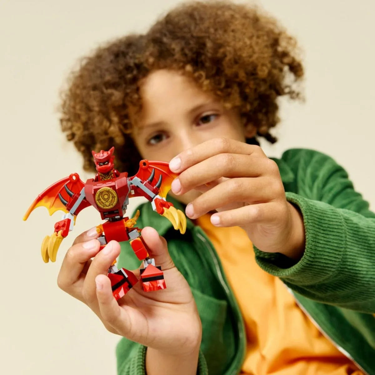 LEGO® NINJAGO Kai’s Dragon Mech Battle Pack 71851 Building Blocks Toy for Boys and Girls Ages 6 and Up 85Pieces Birthday Gift
