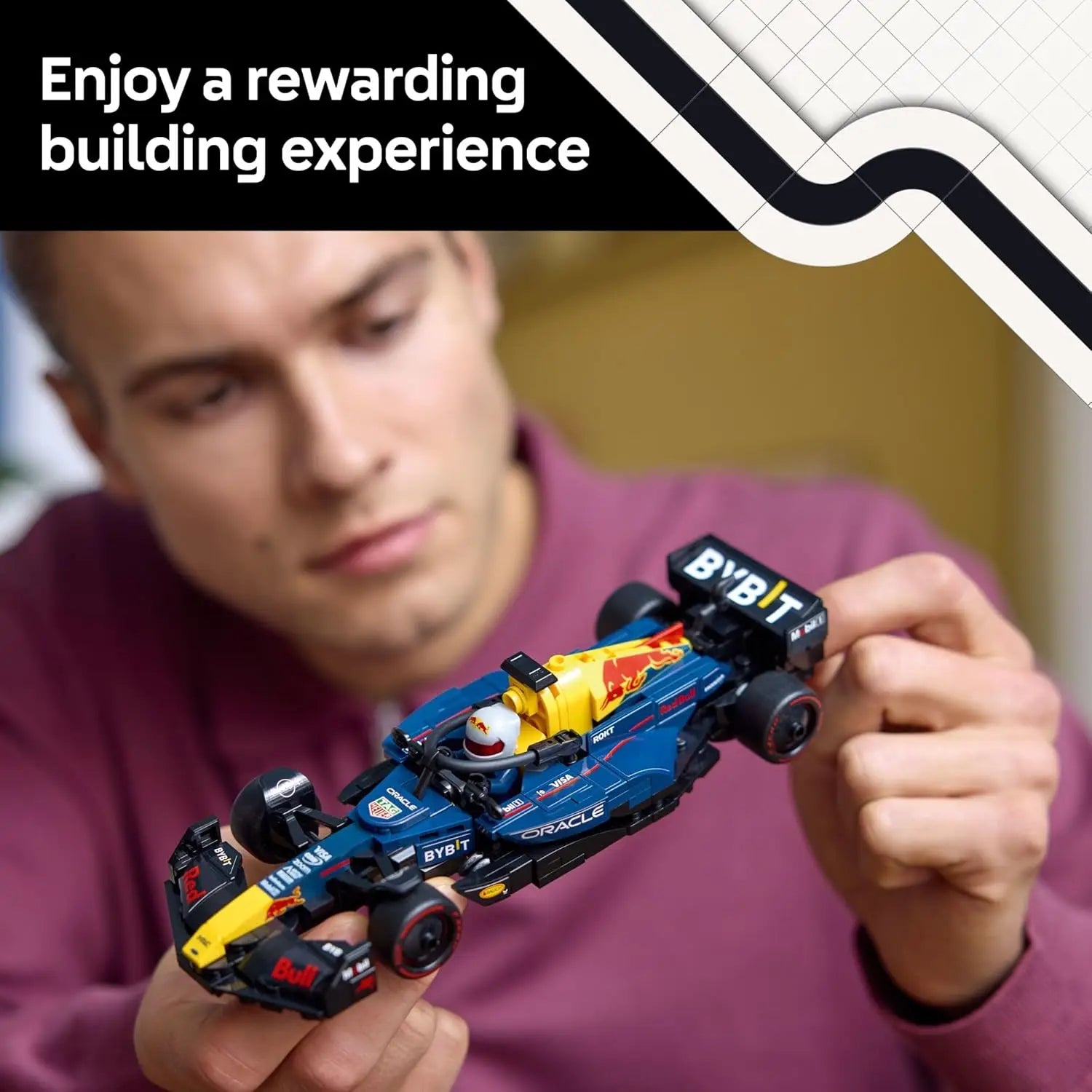 Lego 77243 Champions Oracle Red Bull Racing RB20 F1 Race Car Speed Series Puzzle Building Blocks Children's Gift