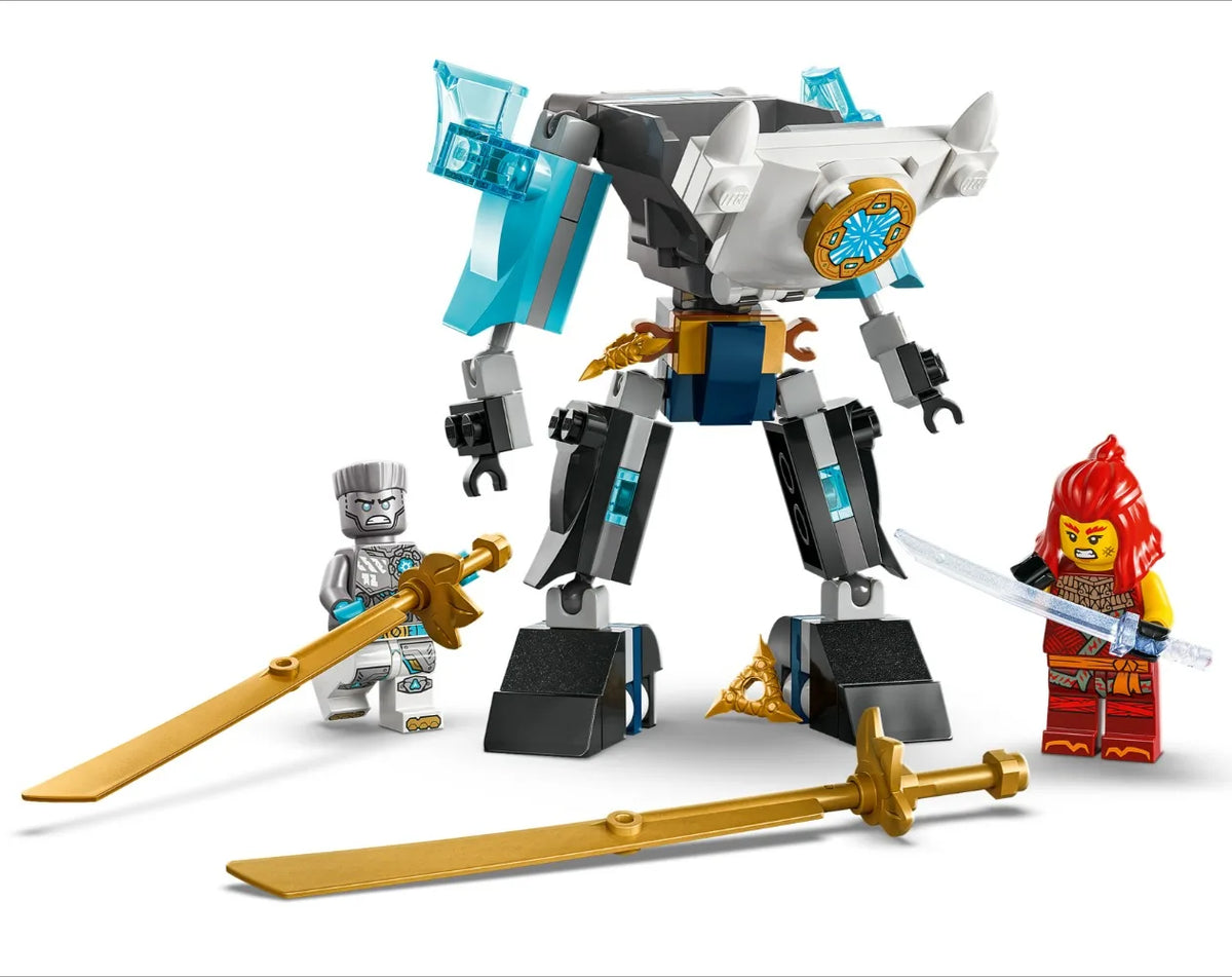 LEGO® NINJAGO® Zane’s Battle Suit Mech 71827 NINJAGO Dragons Rising 3 Minifigures for kids Ages 6+ Birthday Gift 92 Pieces